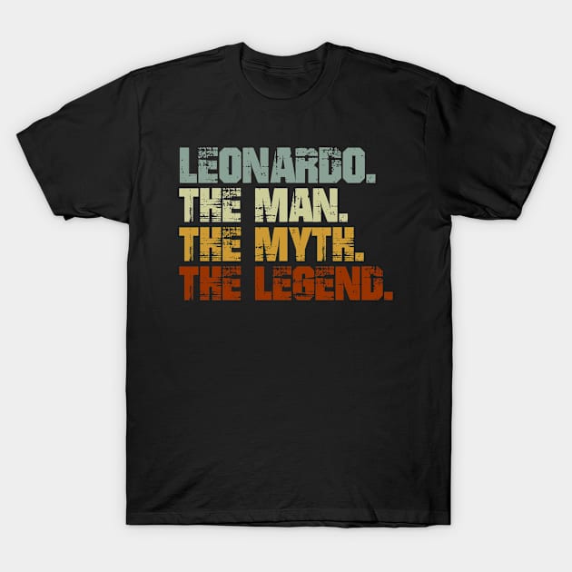 Leonardo The Man The Myth The Legend T-Shirt by designbym